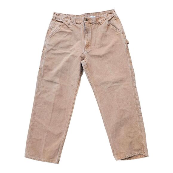 Carhartt Other - Carhartt Pants Mens 40x32 B11 BRN Brown Carpenter Duck Canvas Workwear Made USA